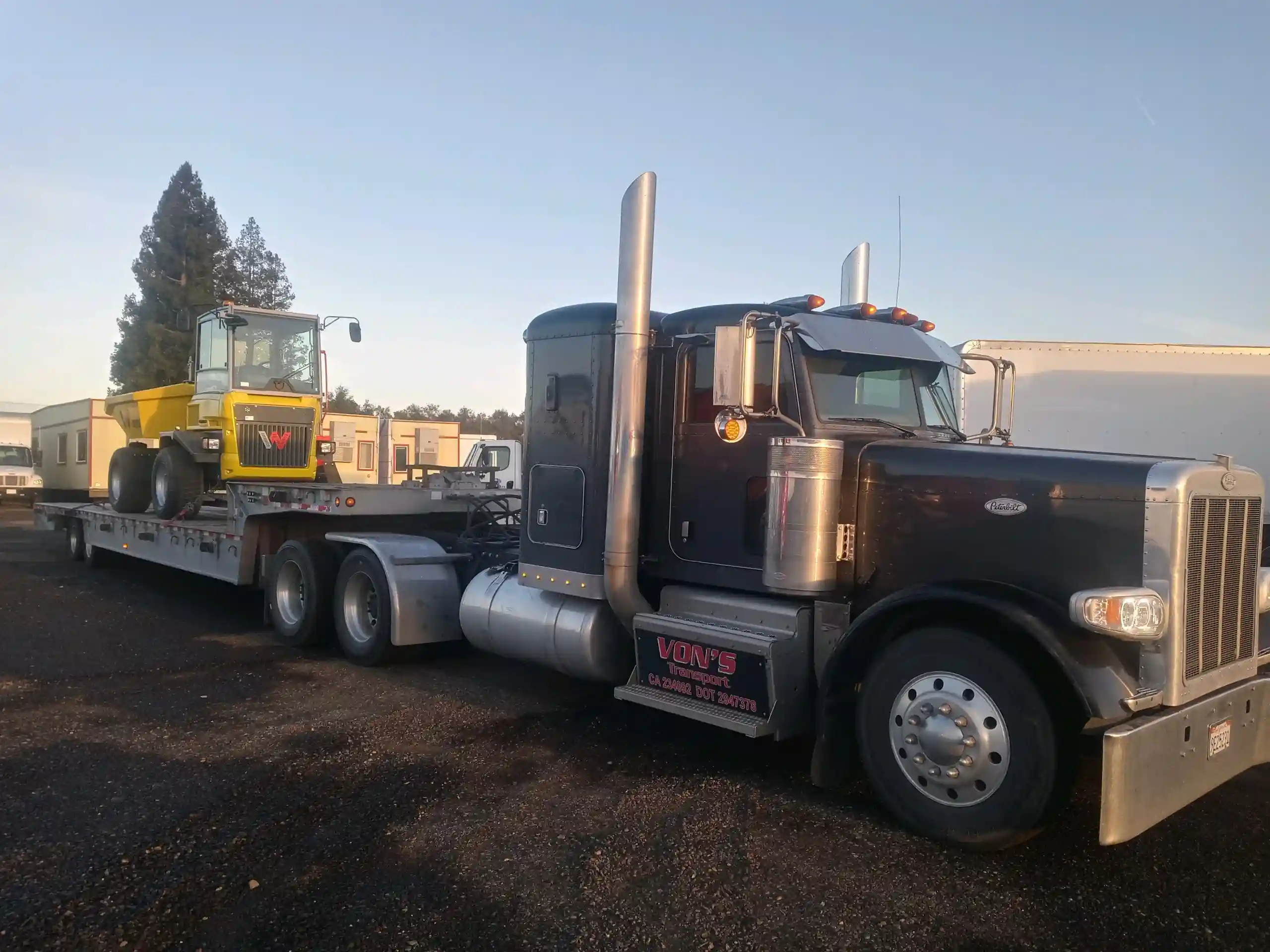 Heavy Equipment Hauling and Transport Services | Sacramento County, CA | Vons Transport